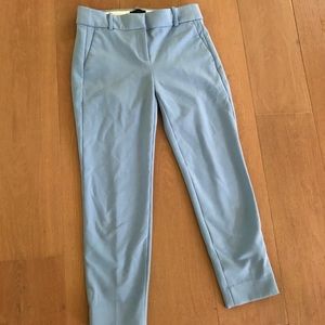 J Crew Cameron Light Blue Cropped Pants Trousers